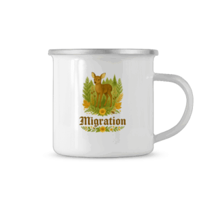 RehMigration Emaille Tasse