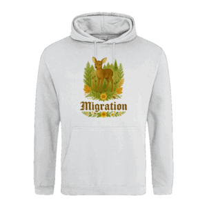 RehMigration Hoodie hell Frontaldruck