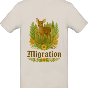 Rehmigration T-Shirt natural Druck hinten