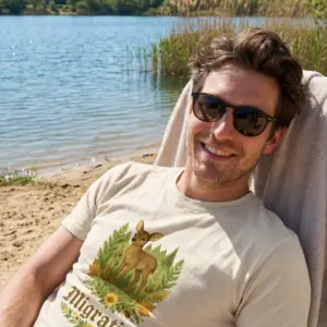 Rehmigration T-Shirt natural Druck vorne